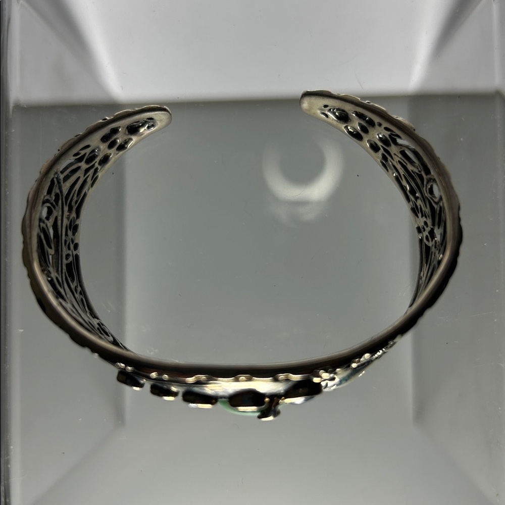 NWOT Carolyn Pollack Sterling Silver Multi Gemstone Playful Otter Cuff Bracelet - Picture 8 of 11